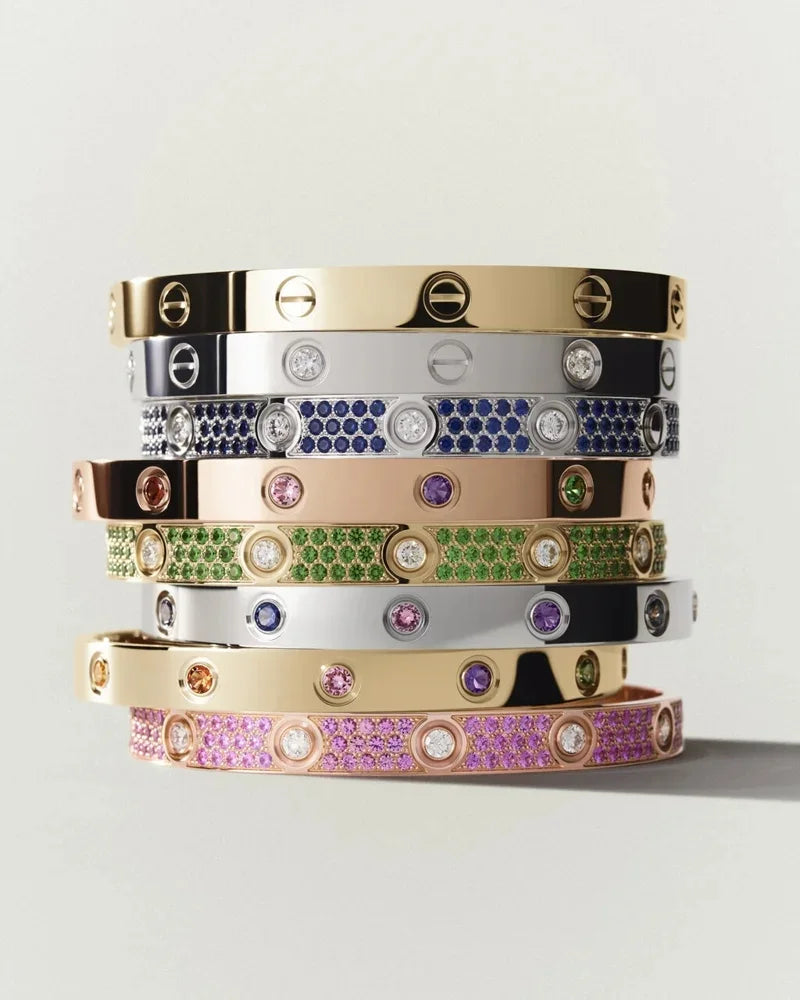 [KELA]CLASSIC 6.1MM LOVE BRACELET 10-DIAMOND FULL PAVÉ