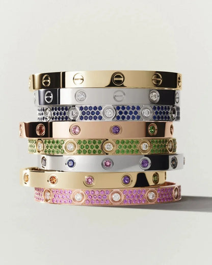 [KELA]CLASSIC 6.1MM LOVE BRACELET 10-DIAMOND FULL PAVÉ