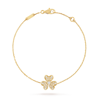 [KELA]LUMINOUS BLOSSOM SINGLE-MOTIF CHARM BRACELET