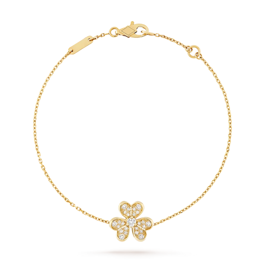 [KELA]LUMINOUS BLOSSOM SINGLE-MOTIF CHARM BRACELET