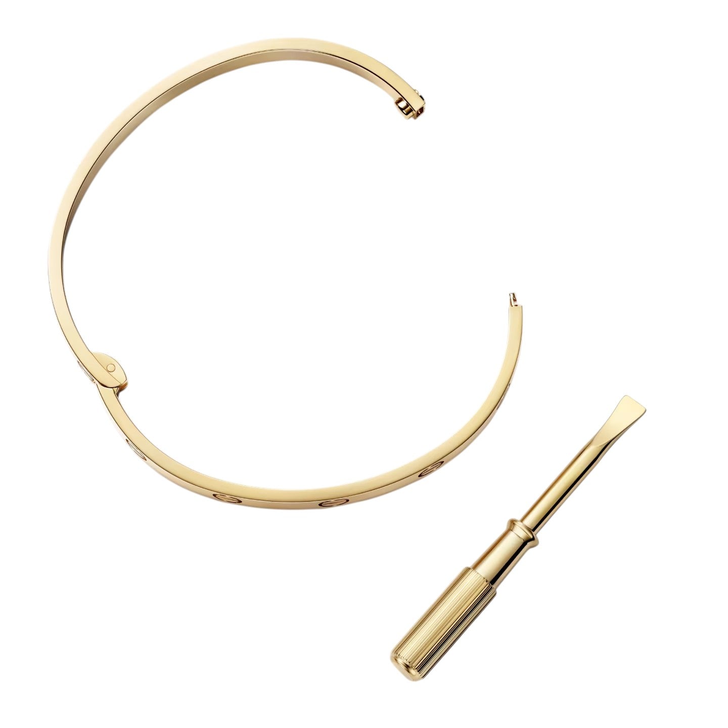 [KELA]CLASSIC 6.1MM LOVE SINGLE-SCREW CLOSURE BANGLE
