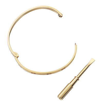 [KELA]CLASSIC 6.1MM LOVE SINGLE-SCREW CLOSURE BANGLE