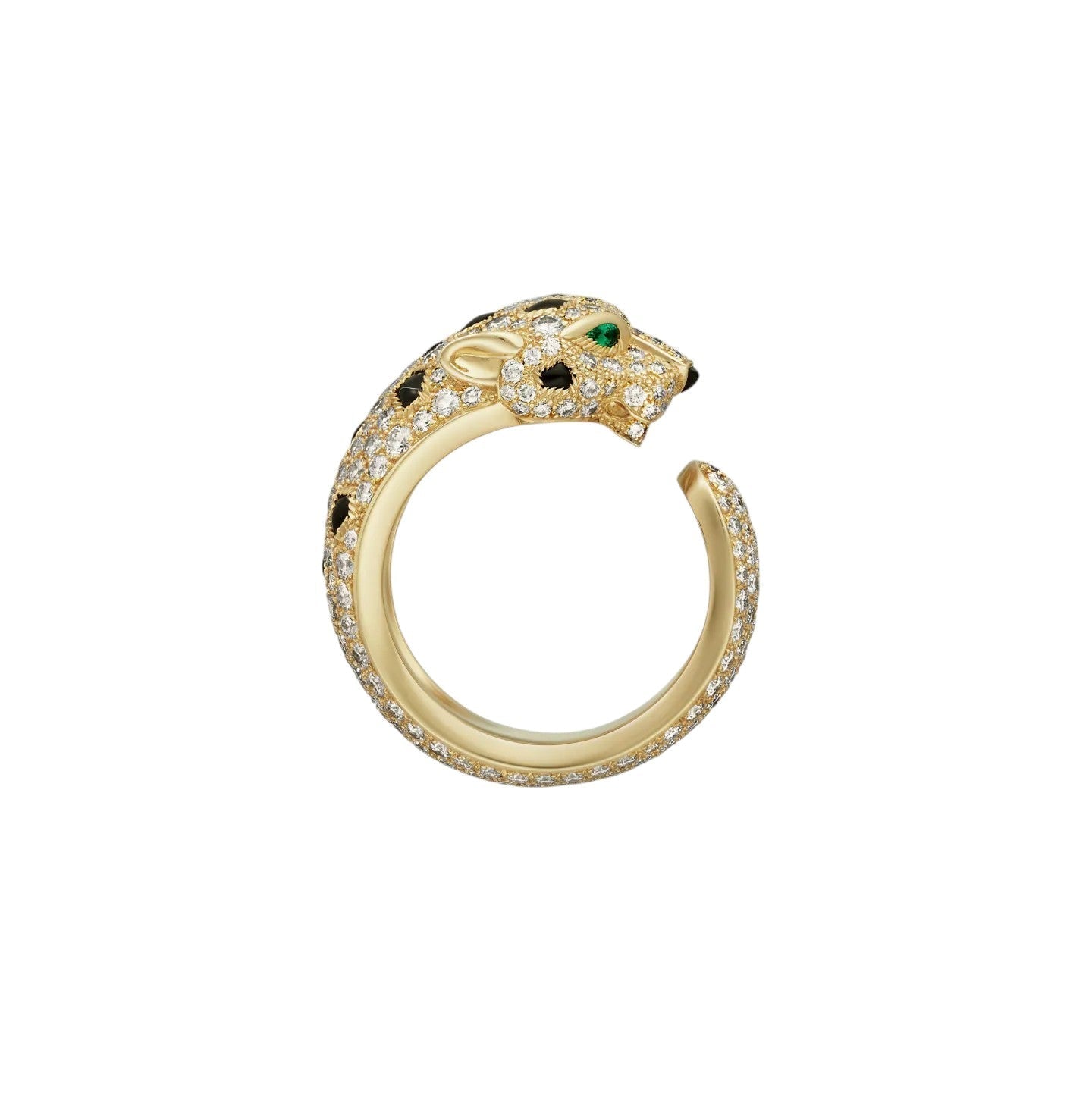 [KELA]PANTHÈRE DE DIAMOND HALF-PAVÉ MEDIUM RING