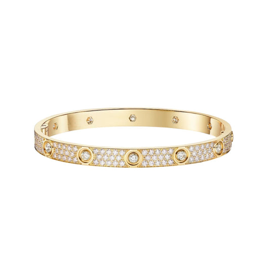 [KELA]CLASSIC 6.1MM LOVE BANGLE - 10-DIAMOND FULL PAVÉ