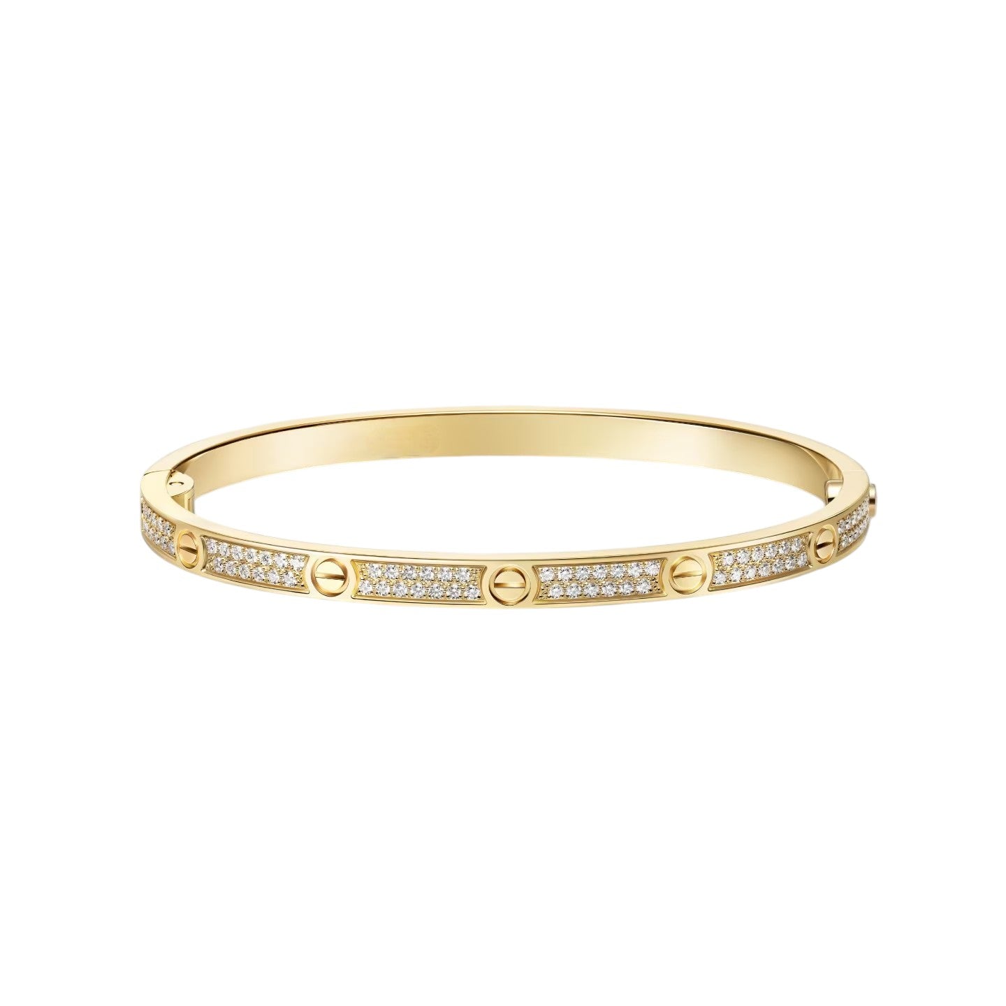 [KELA]CLASSIC 3.65MM LOVE FULL PAVE BANGLE