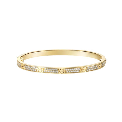[KELA]CLASSIC 3.65MM LOVE FULL PAVE BANGLE