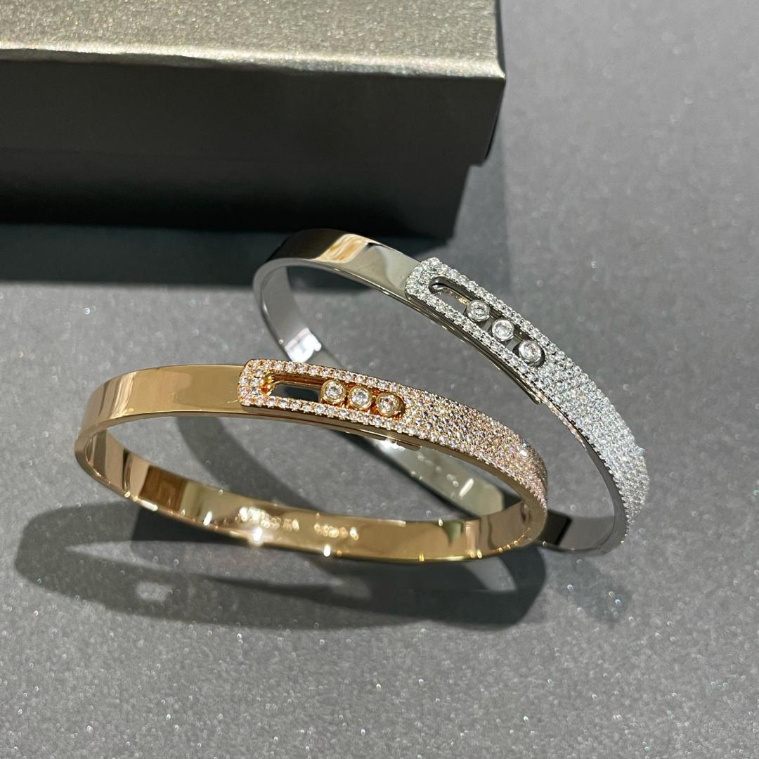 [KELA]MOVE NOA PAVÉ DIAMOND BANGLE BRACELET