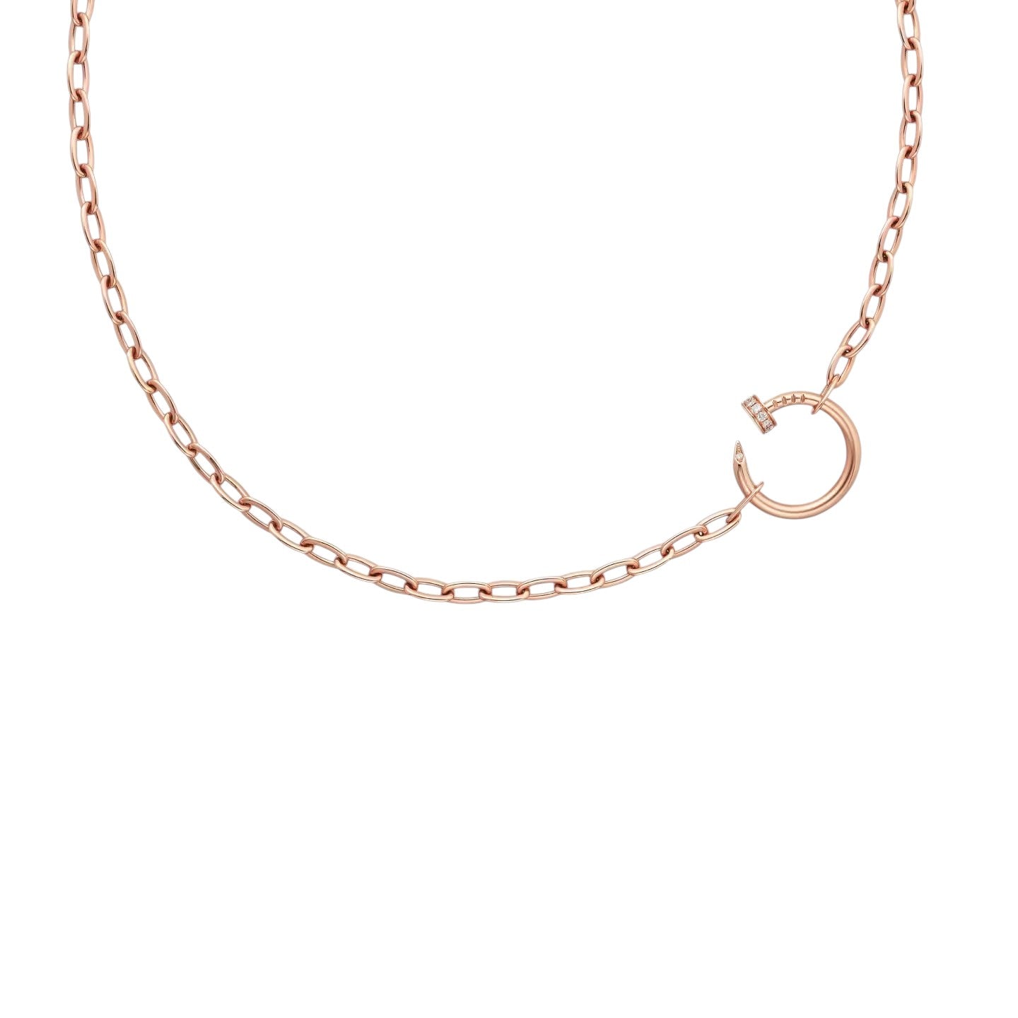[KELA]CLOU DIAMOND NAIL PENDANT NECKLACE