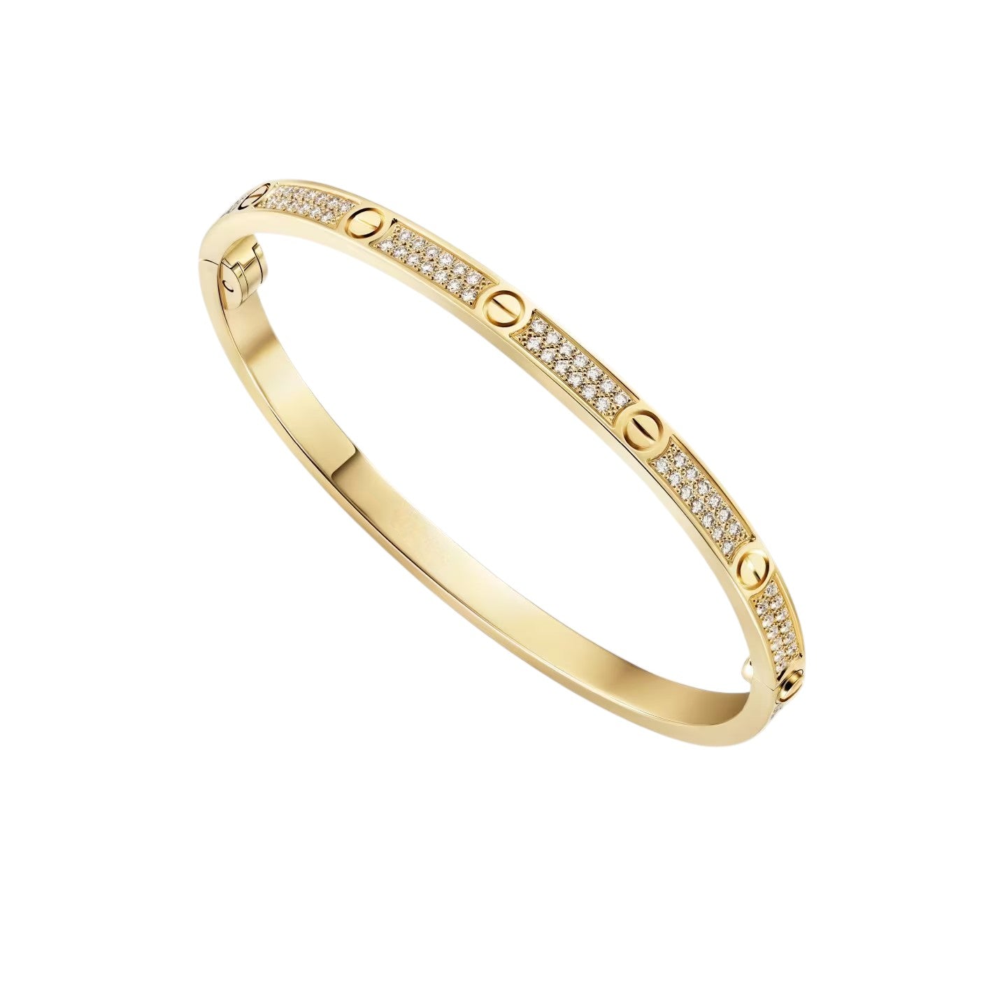 [KELA]CLASSIC 3.65MM LOVE FULL PAVE BANGLE