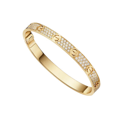 [KELA]CLASSIC 6.1MM LOVE BANGLE - FULL PAVÉ