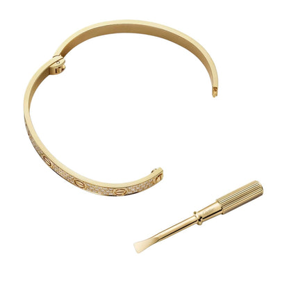 [KELA]CLASSIC 6.1MM LOVE BANGLE - FULL PAVÉ