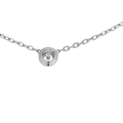 [KELA]LOVE SCREW PENDANT SINGLE DIAMOND NECKLACE