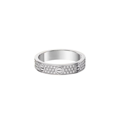[KELA]LOVE 4MM PAVÉ DIAMOND RING