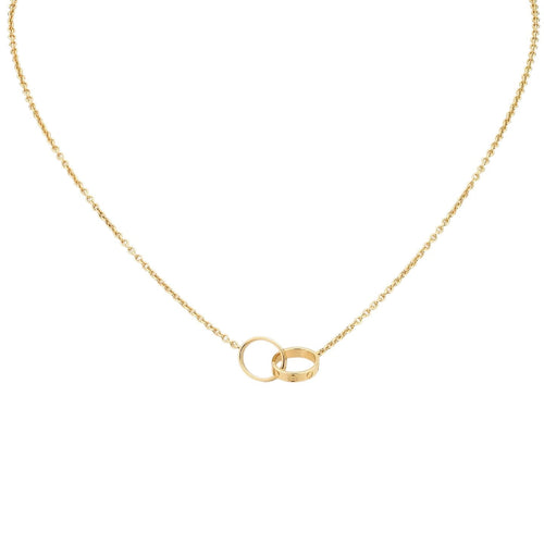 [KELA]LOVE DOUBLE-RING PENDANT NECKLACE