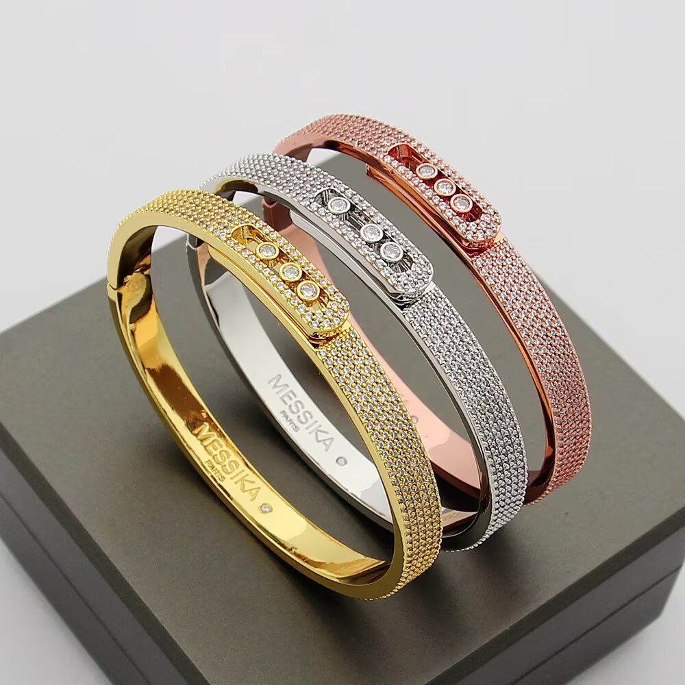[KELA]MOVE NOA FULL-PAVÉ DIAMOND BANGLE BRACELET