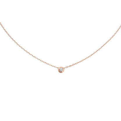 [KELA]LOVE SCREW PENDANT SINGLE DIAMOND NECKLACE