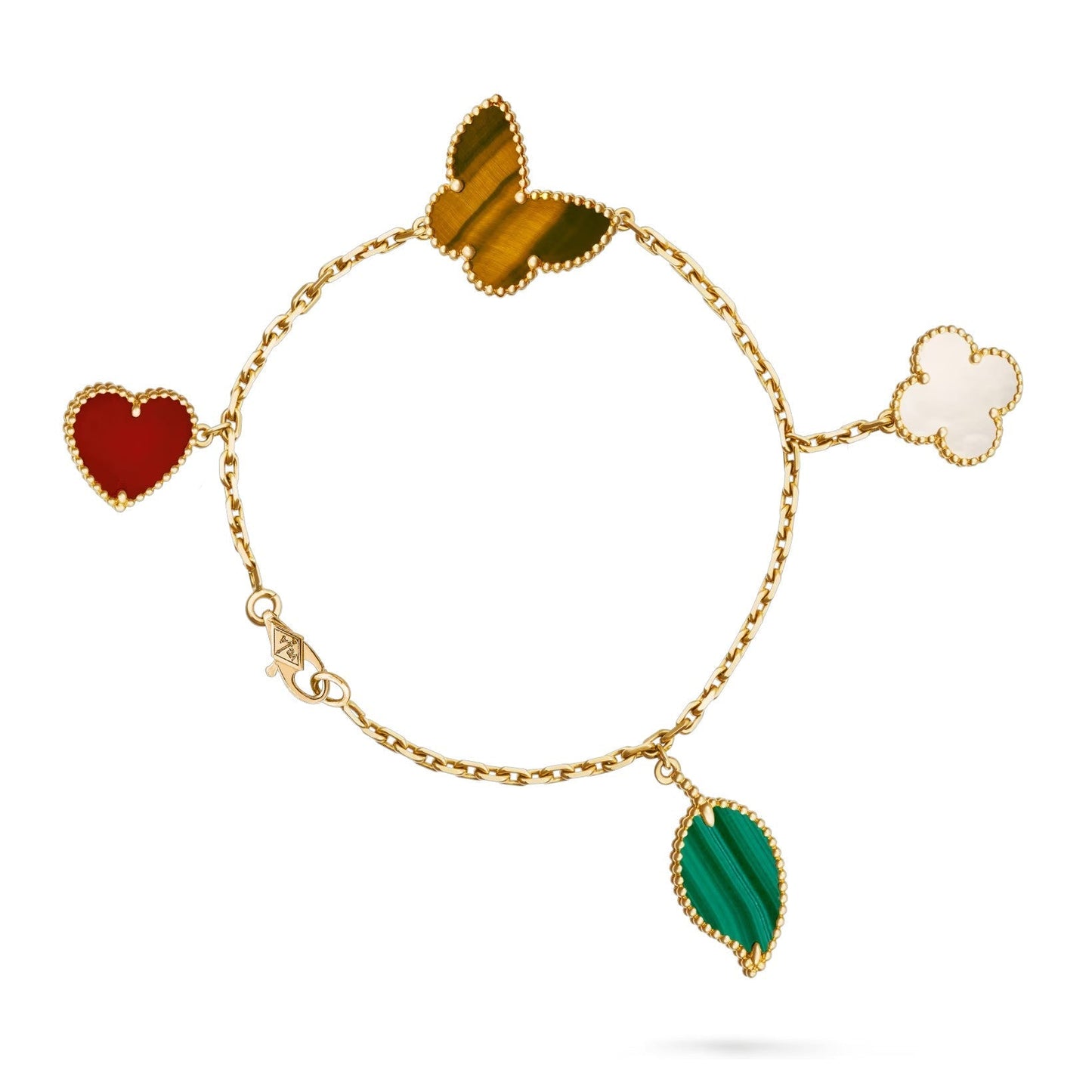 [KELA]LUCKY NATURE MULTI-CHARM BRACELET