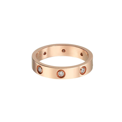 [KELA]LOVE 4MM 8 DIAMONDS RING