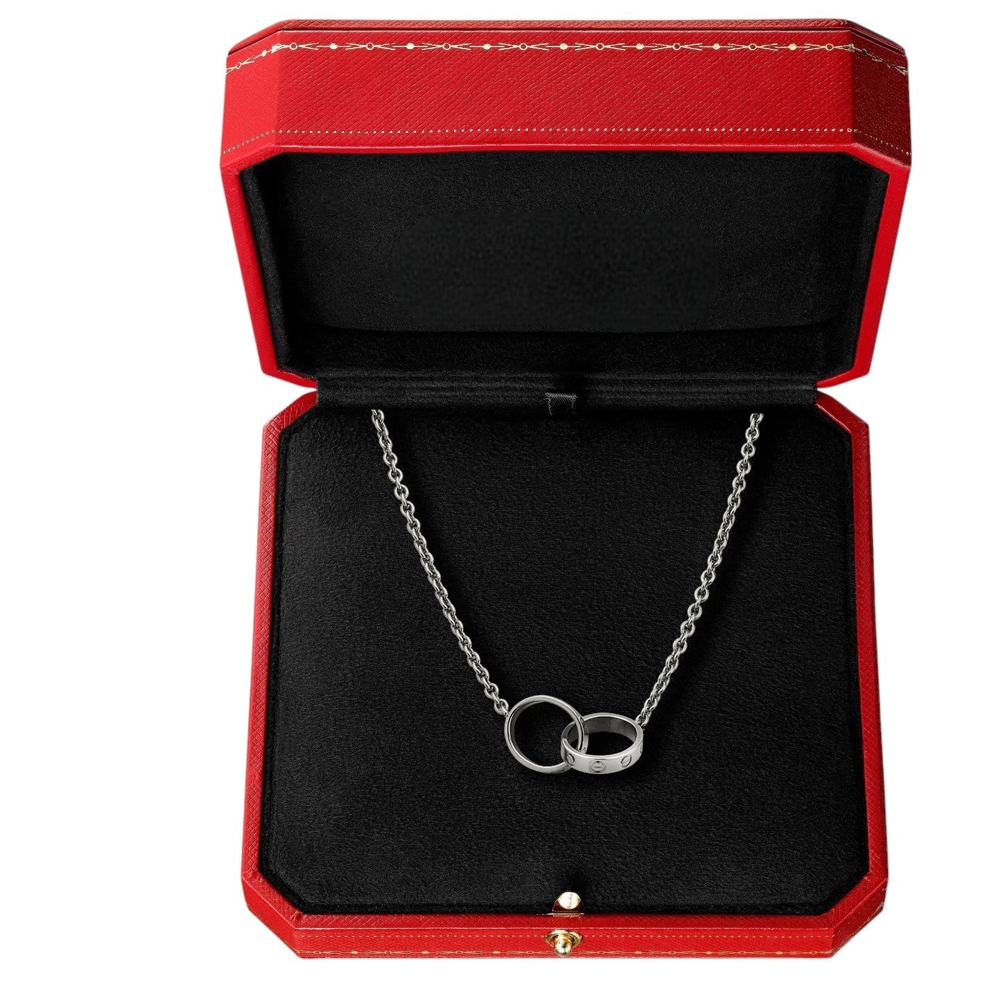 [KELA]LOVE DOUBLE-RING PENDANT NECKLACE