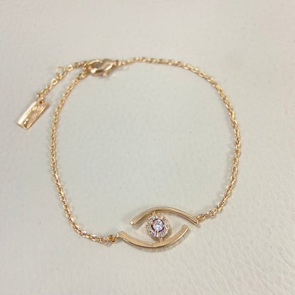 [KELA]LUCKY EYE PAVÉ-SET DIAMOND BRACELET