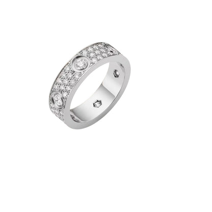[KELA]LOVE 5.5MM FULL-PAVÉ 6-DIAMOND RING