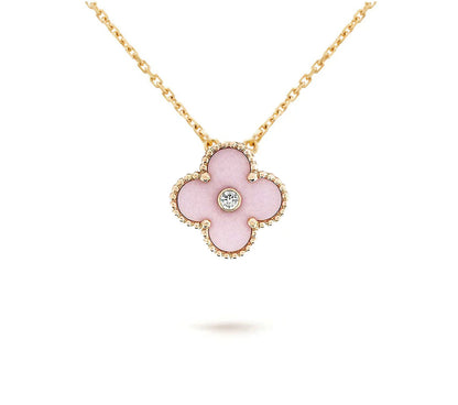 [KELA]LIMITED EDITION CHRISTMAS CLOVER FLOWER NECKLACE - 15MM ANNUAL COLLECTIBLE PENDANT