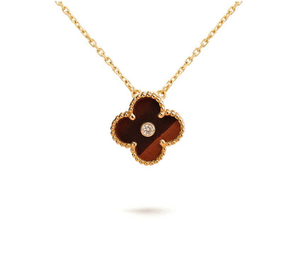 [KELA]LIMITED EDITION CHRISTMAS CLOVER FLOWER NECKLACE - 15MM ANNUAL COLLECTIBLE PENDANT