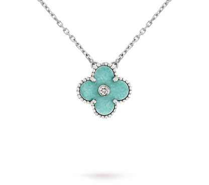 [KELA]LIMITED EDITION CHRISTMAS CLOVER FLOWER NECKLACE - 15MM ANNUAL COLLECTIBLE PENDANT