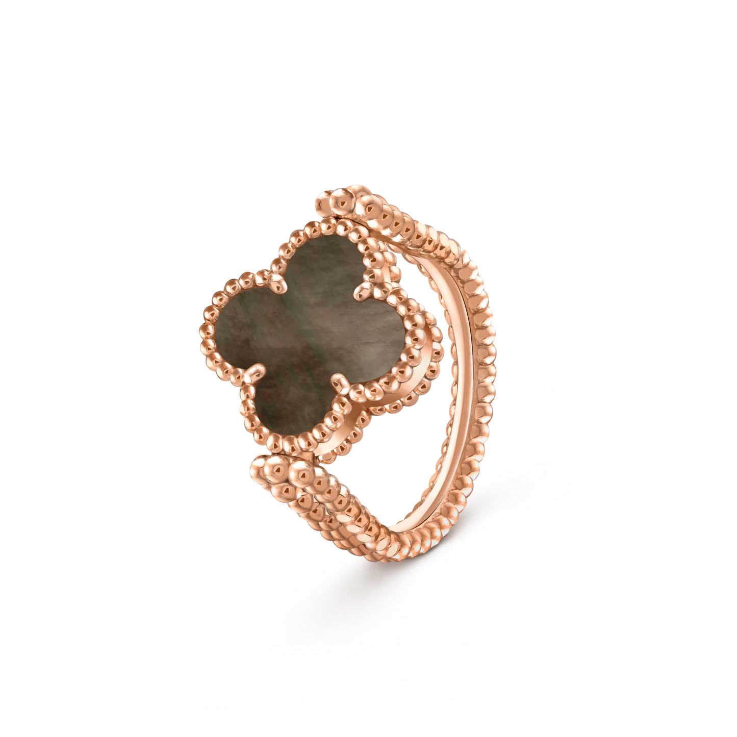 [KELA]LUCKY CLOVER ROSE GOLD REVERSIBLE RING