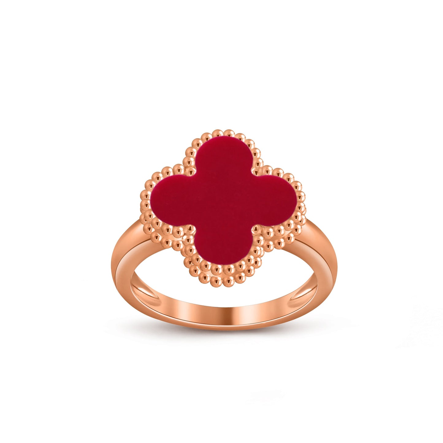 [KELA]LUCKY CLOVER VINTAGE ROSE GOLD RING COLLECTION