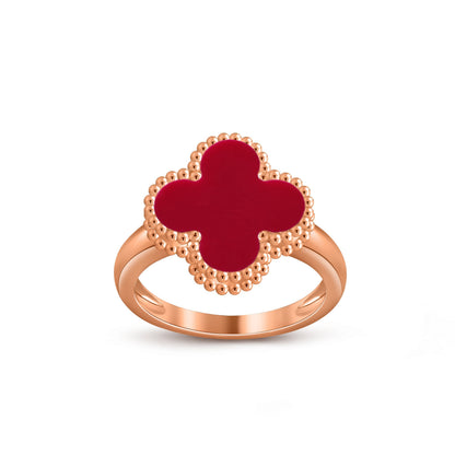 [KELA]LUCKY CLOVER VINTAGE ROSE GOLD RING COLLECTION