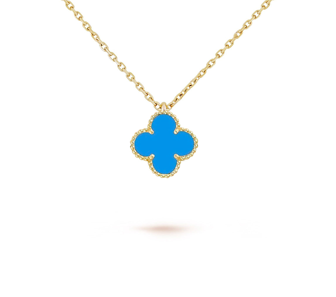 [KELA]9.5MM MINI CLOVER PENDANT NECKLACE COLLECTION
