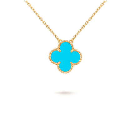 [KELA]15MM CLOVER FLOWER PENDANT NECKLACE COLLECTION