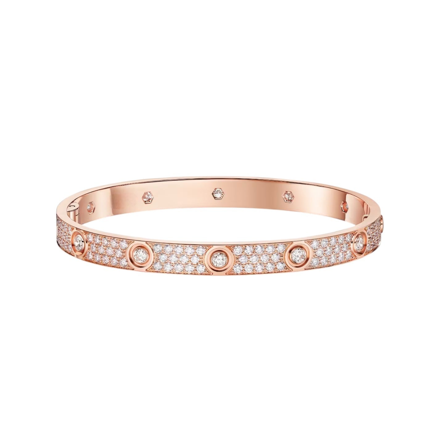 [KELA]CLASSIC 6.1MM LOVE BANGLE - 10-DIAMOND FULL PAVÉ