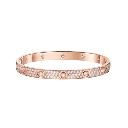 [KELA]CLASSIC 6.1MM LOVE BANGLE - 10-DIAMOND FULL PAVÉ
