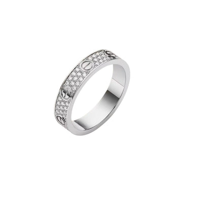 [KELA]LOVE 4MM PAVÉ DIAMOND RING