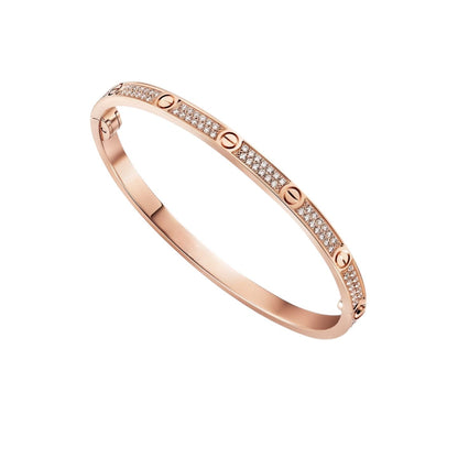 [KELA]CLASSIC 3.65MM LOVE FULL PAVE BANGLE