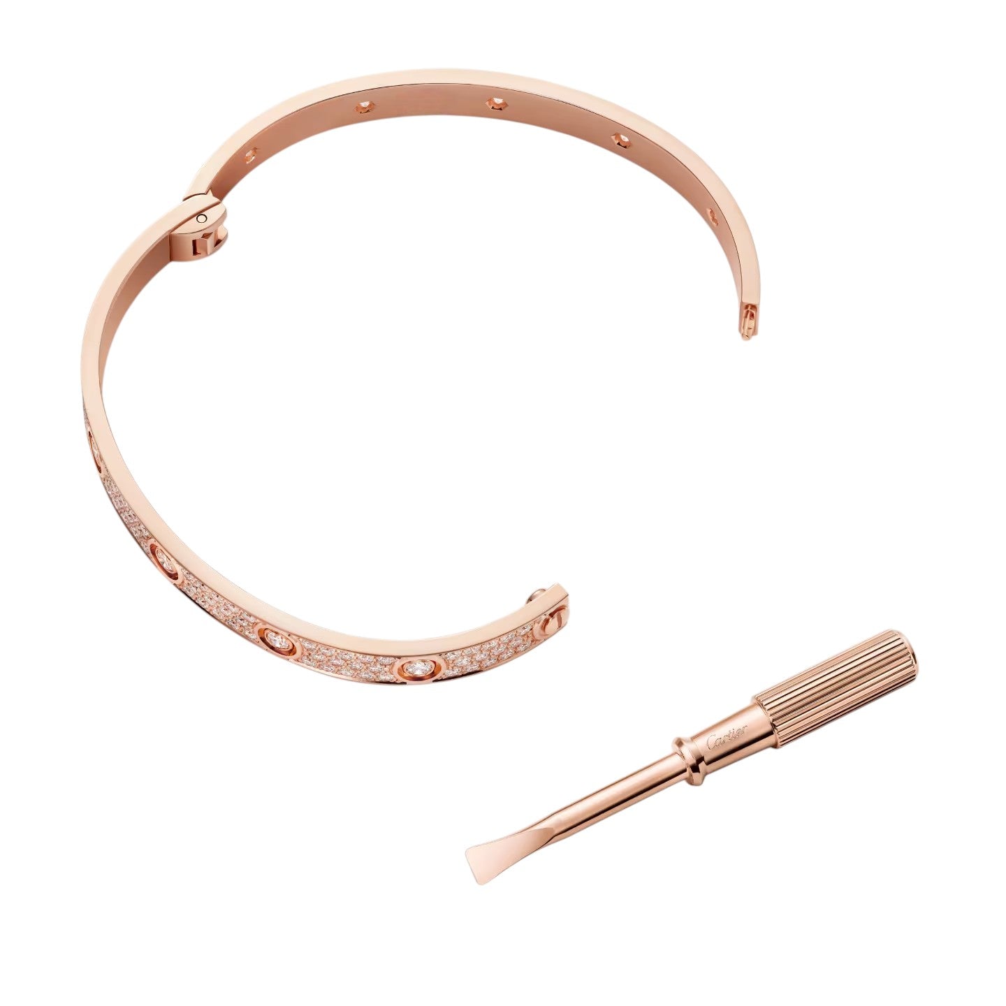 [KELA]CLASSIC 6.1MM LOVE BANGLE - 10-DIAMOND FULL PAVÉ