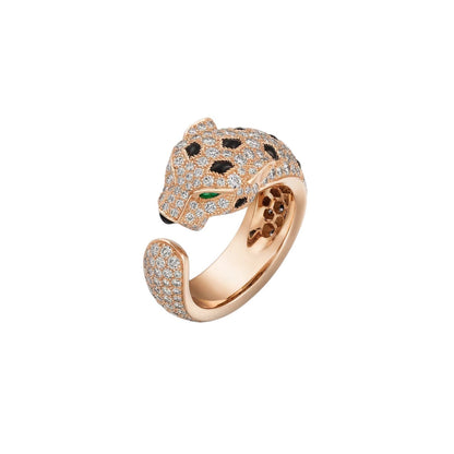 [KELA]PANTHÈRE DE DIAMOND HALF-PAVÉ MEDIUM RING