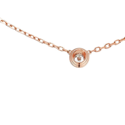 [KELA]LOVE SCREW PENDANT SINGLE DIAMOND NECKLACE