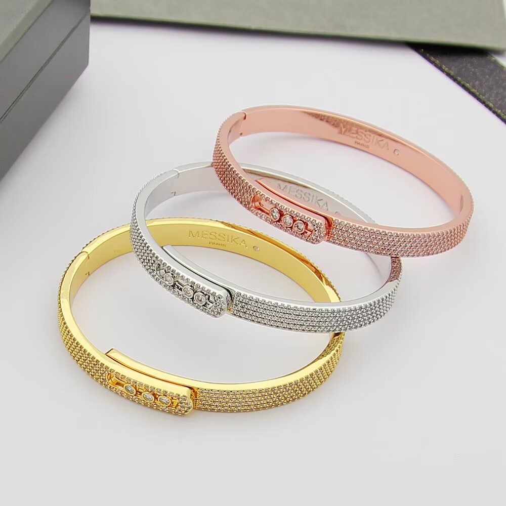 [KELA]MOVE NOA FULL-PAVÉ DIAMOND BANGLE BRACELET