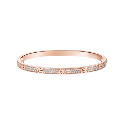 [KELA]CLASSIC 3.65MM LOVE FULL PAVE BANGLE