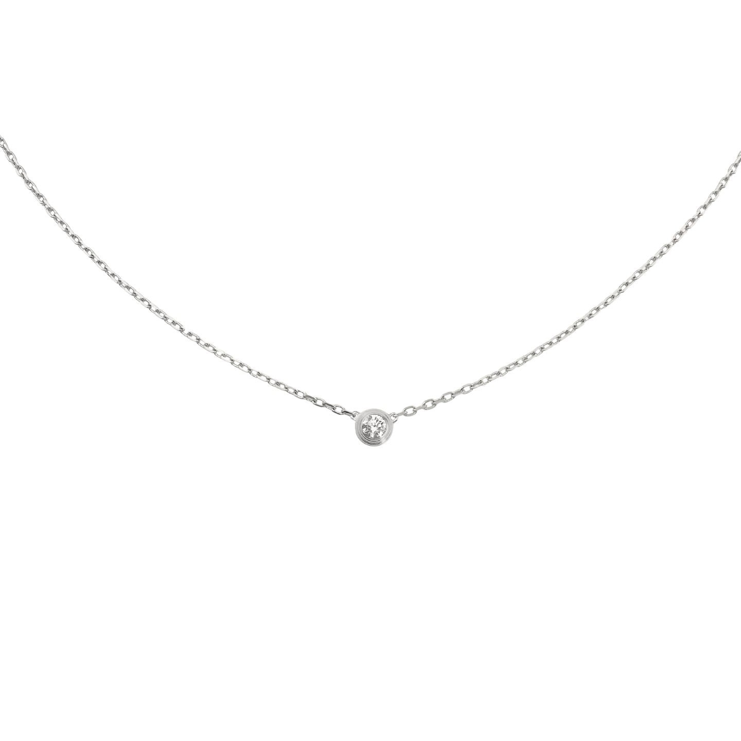 [KELA]LOVE SCREW PENDANT SINGLE DIAMOND NECKLACE