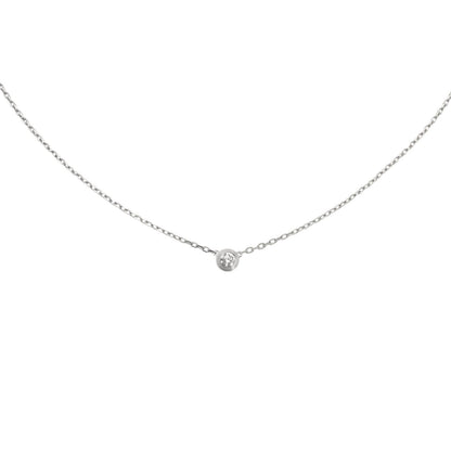 [KELA]LOVE SCREW PENDANT SINGLE DIAMOND NECKLACE