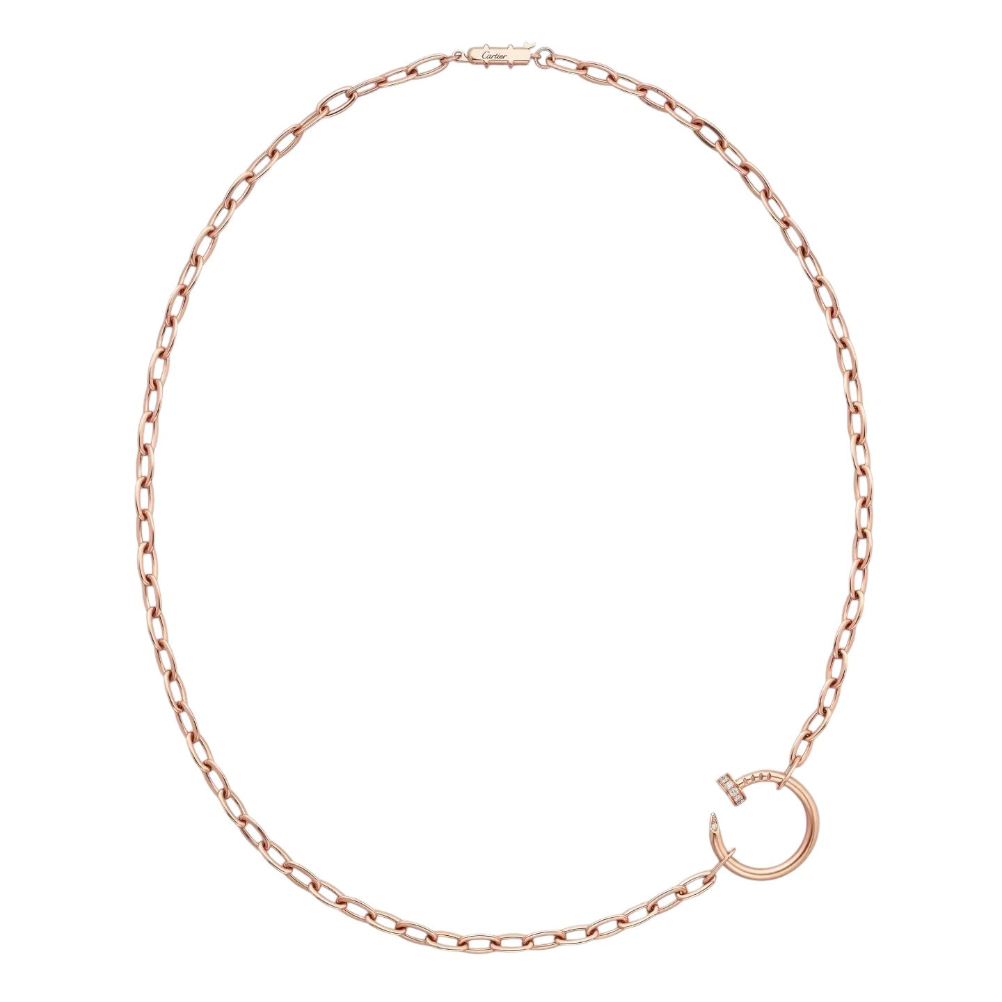 [KELA]CLOU DIAMOND NAIL PENDANT NECKLACE
