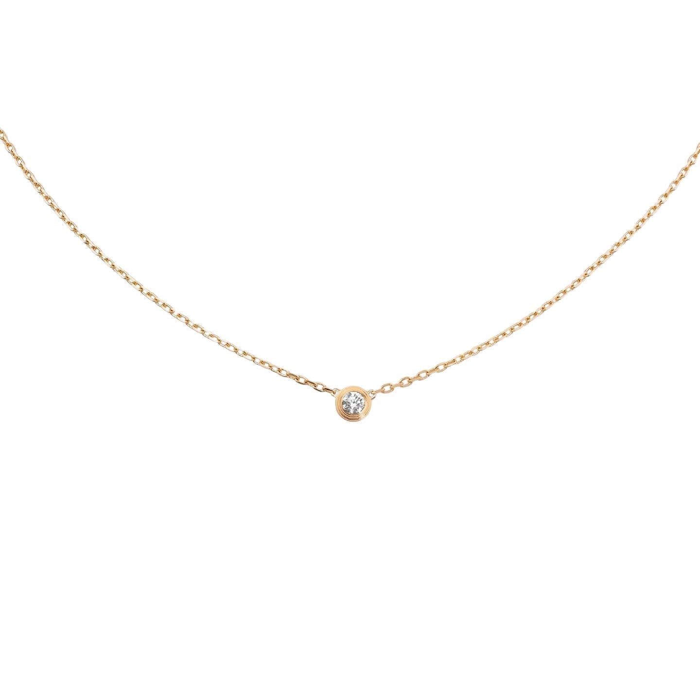 [KELA]LOVE SCREW PENDANT SINGLE DIAMOND NECKLACE