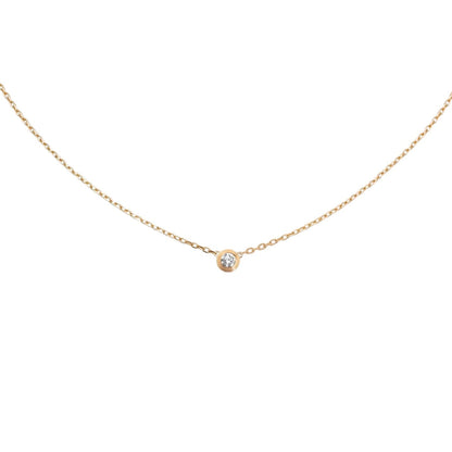 [KELA]LOVE SCREW PENDANT SINGLE DIAMOND NECKLACE