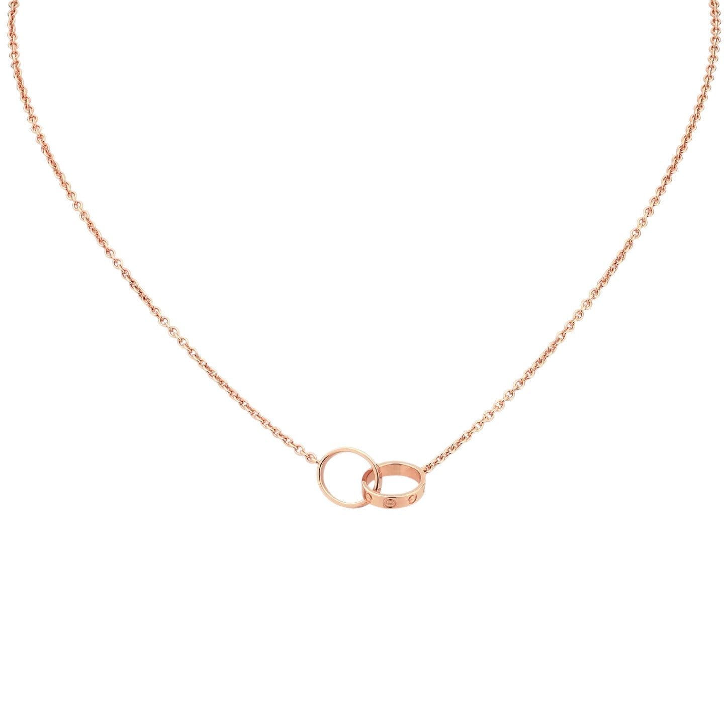 [KELA]LOVE DOUBLE-RING PENDANT NECKLACE