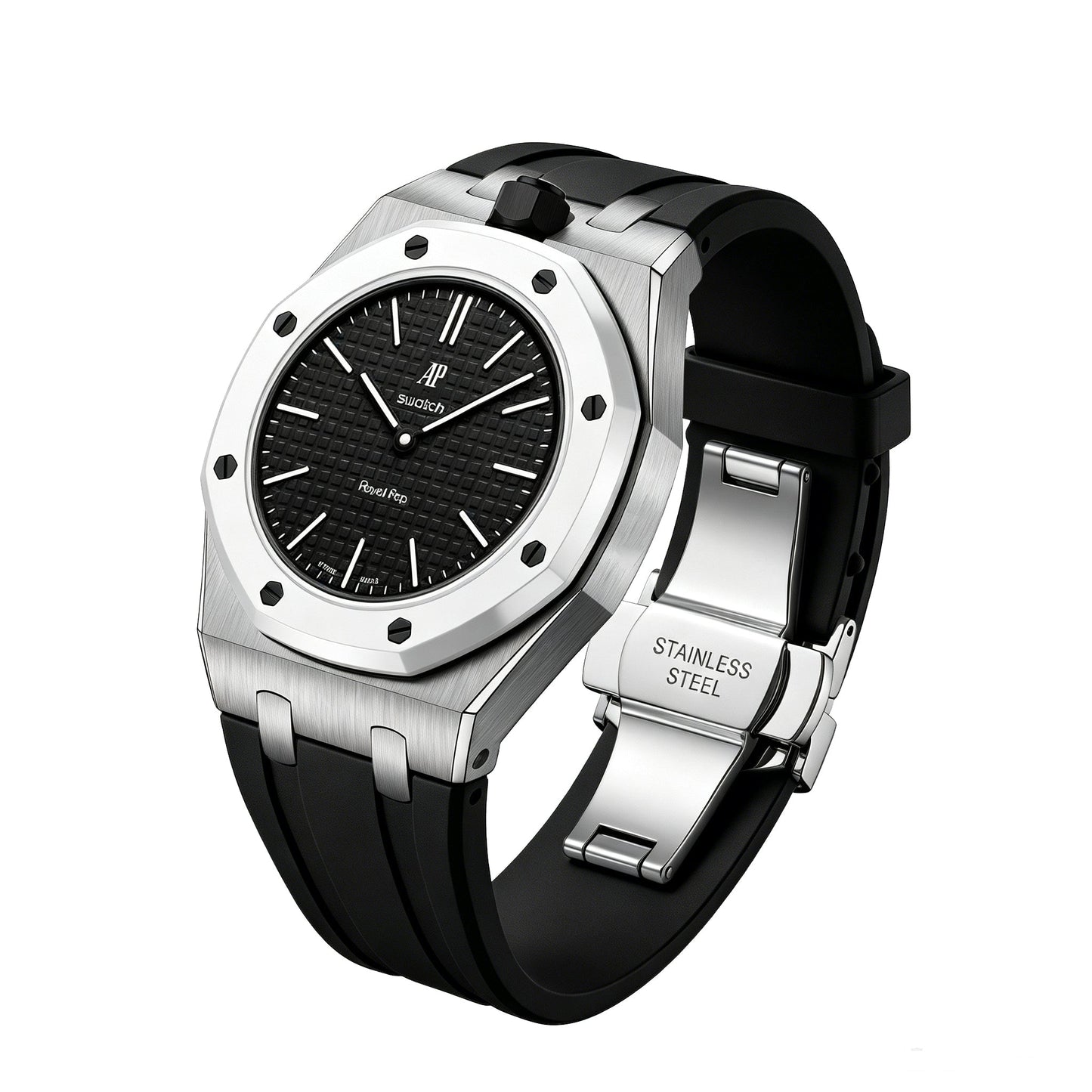 [KELA]Royal Oak Pop Exclusive Steel Case & Silicone Strap With Cradle