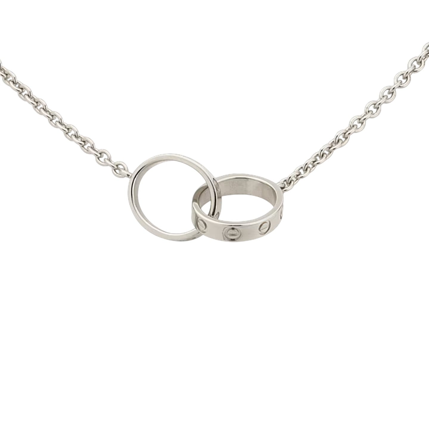 [KELA]LOVE DOUBLE-RING PENDANT NECKLACE